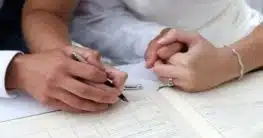 Hochzeitsunterschrift